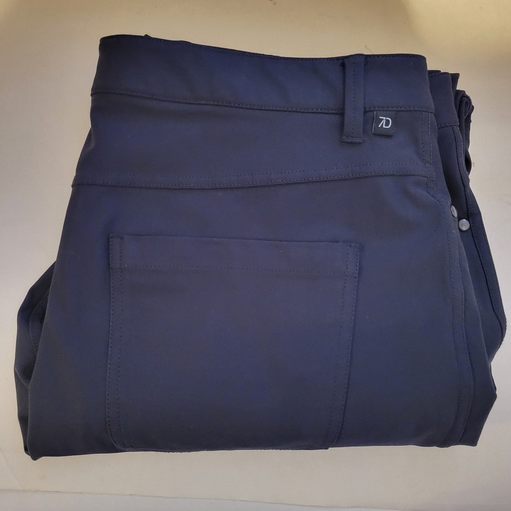 7 Diamonds Infinity Slim Fit Chino Performance Golf Pants Men's Size 38x32 Gray